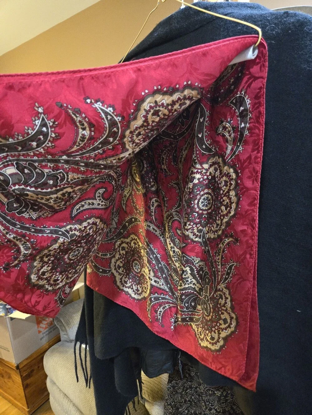 Paisley ELLEN TRACY Silk Scarf